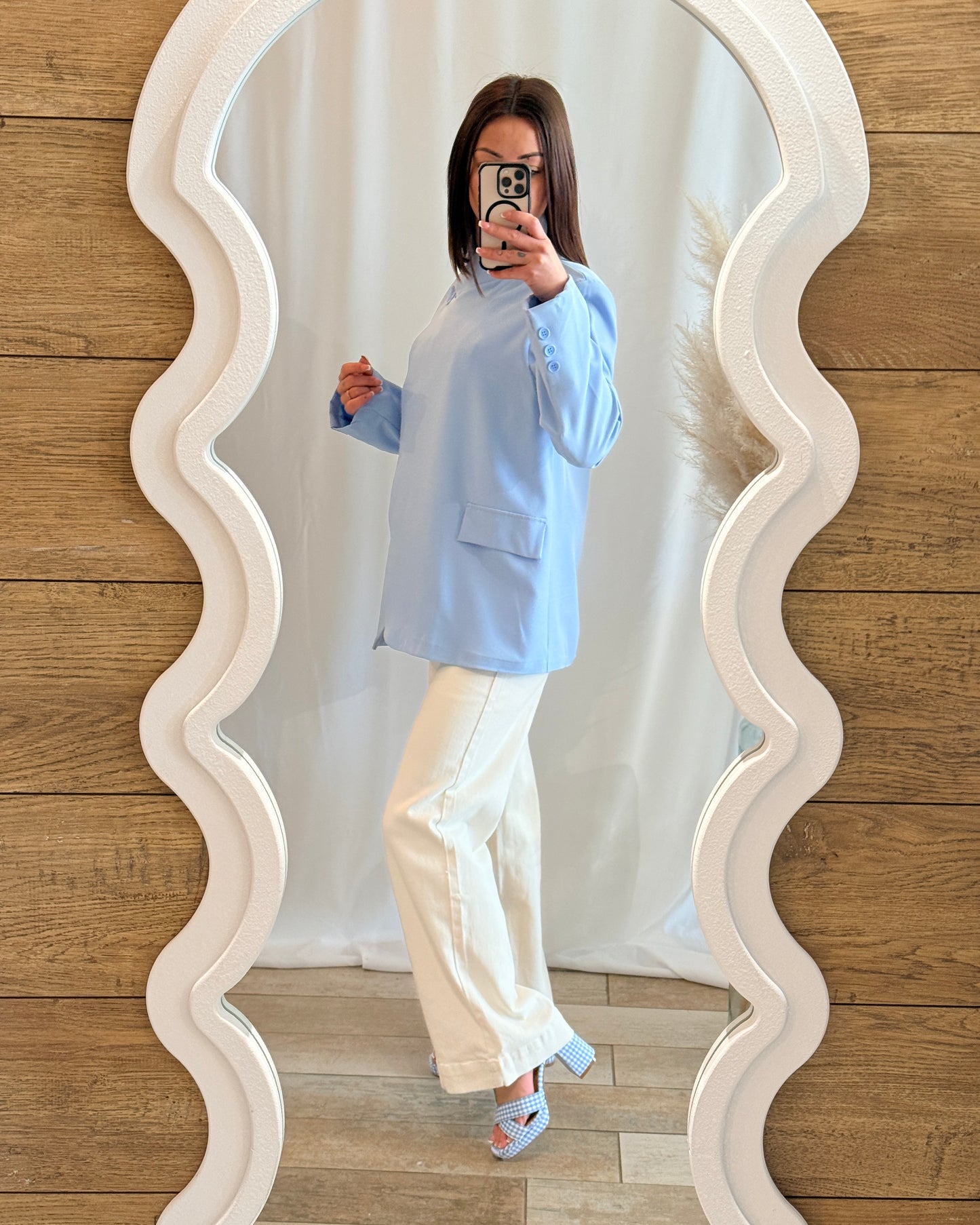 Blazer pastel col croisé tendance - La Maison de Manon