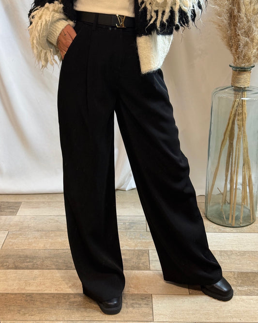Pantalon noir fluide - La maison de Manon