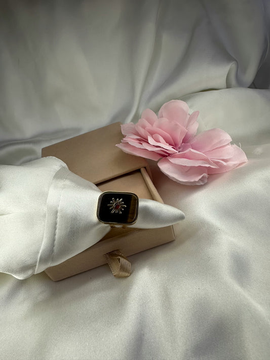Bague soleil doré - La maison de Manon