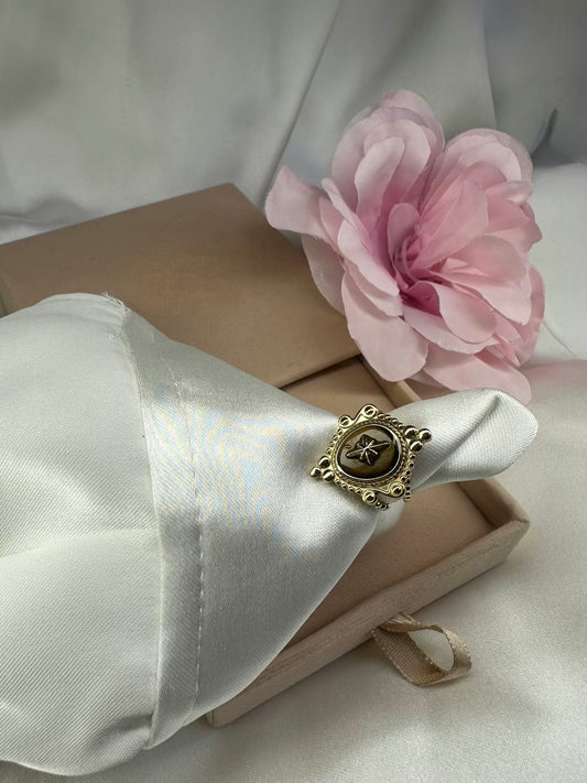 Bague médaillon étoile - La maison de Manon