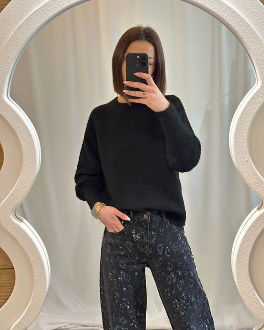 Pull noir dos nu - Chic & féminin - La Maison de Manon