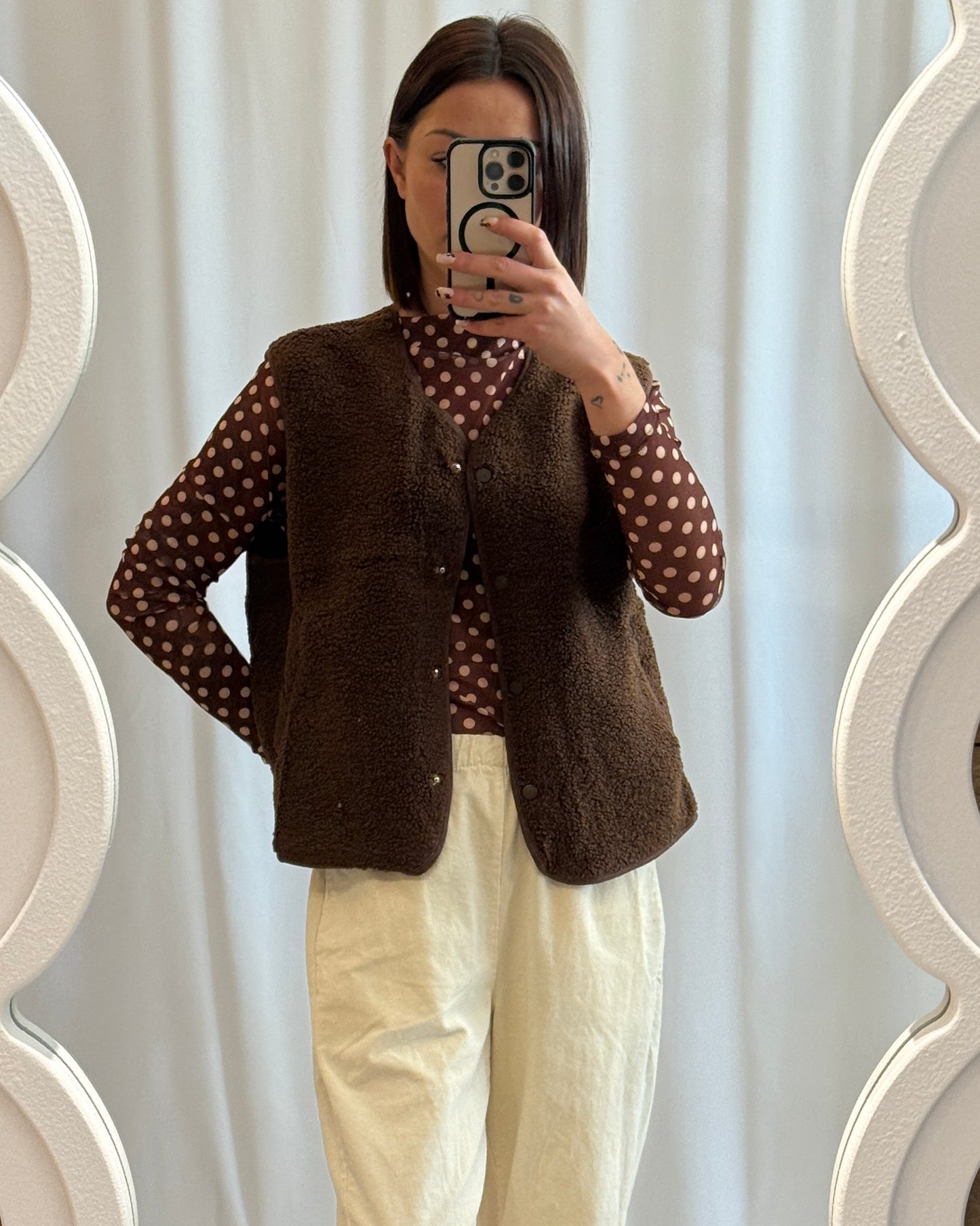 Gilet sans manches sherpa- La maison de Manon